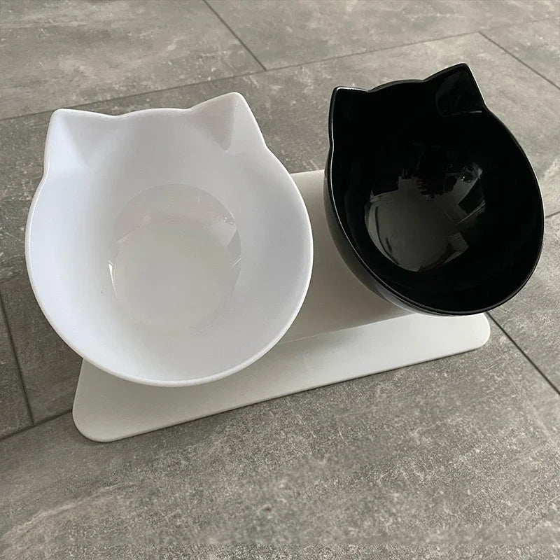 Non-Slip Elevated Double Pet Bowl