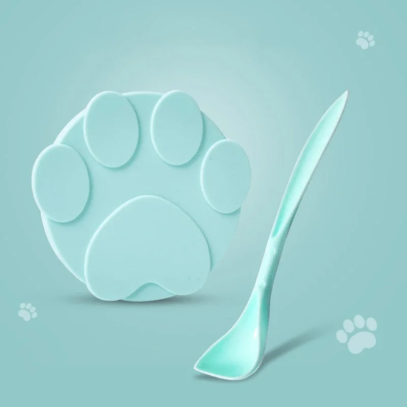 2-in-1 Silicone Pet Can Lid & Spoon