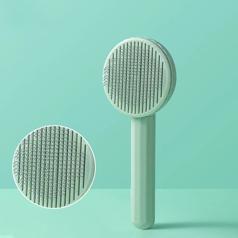 Self-Cleaning Pet Grooming Comb