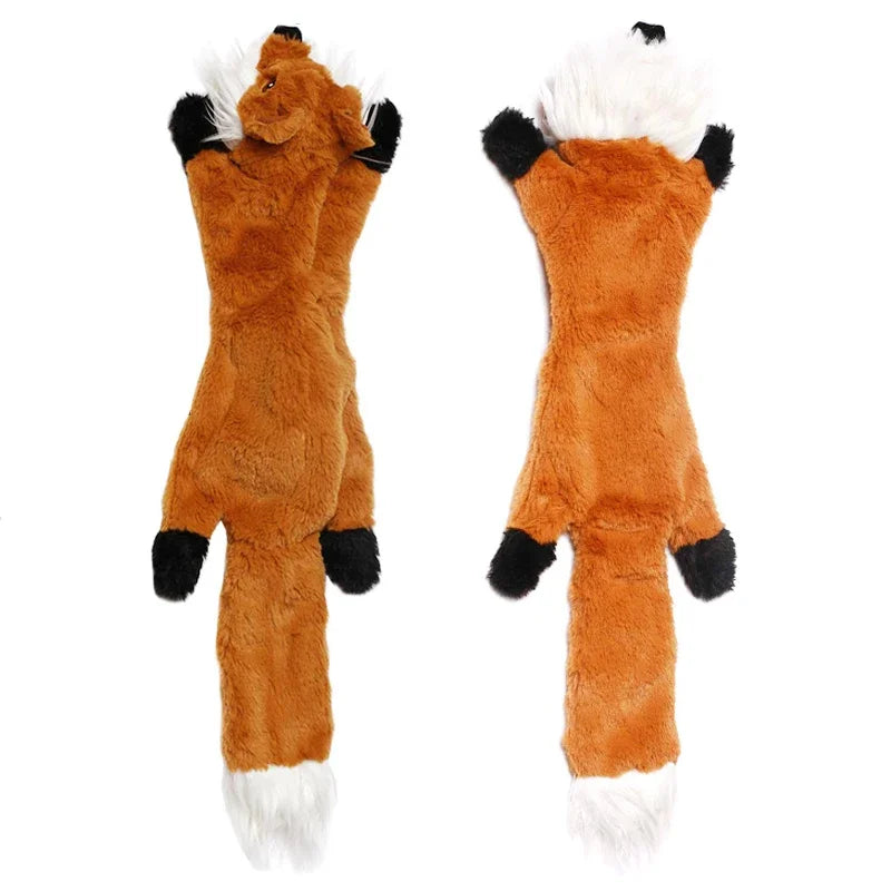 Crinkle Squeaky Plush Dog Toy