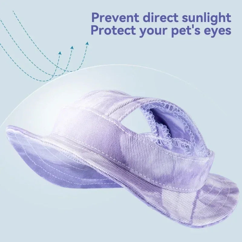 Pet Sun Hat with Ear Holes