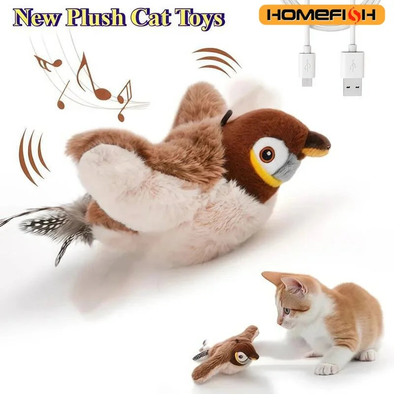 Interactive Flapping Bird Cat Toy