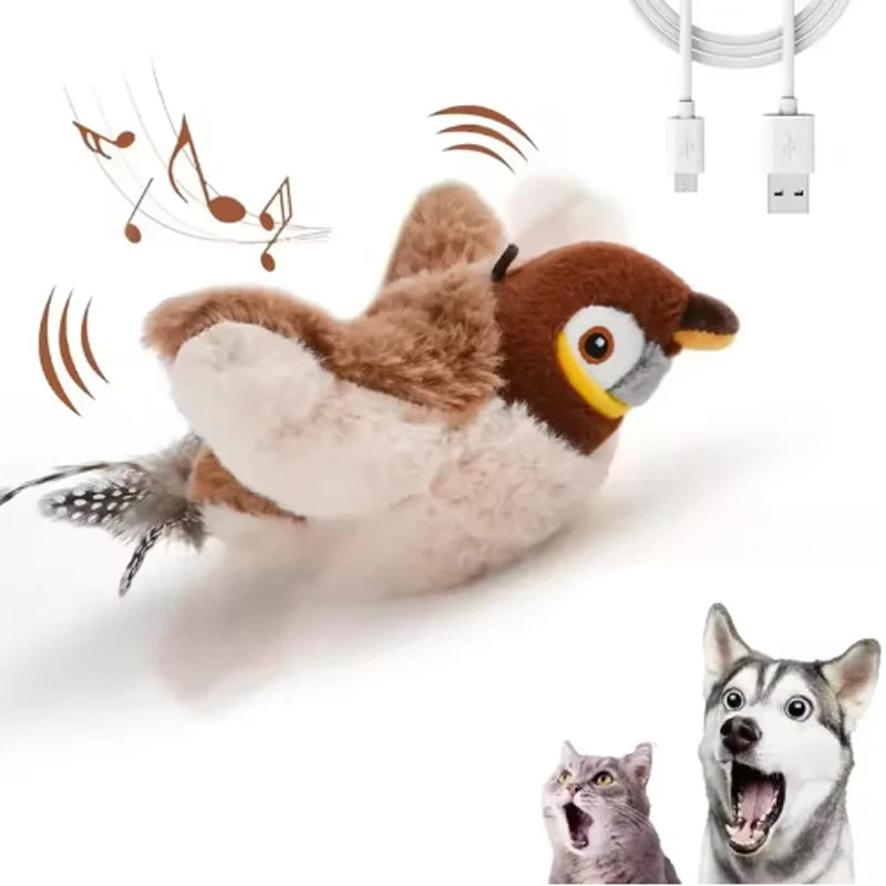Interactive Flapping Bird Cat Toy