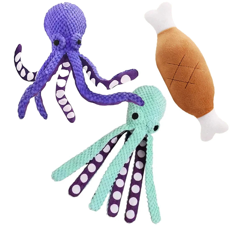 Squeaky Plush Dog Chew Toy