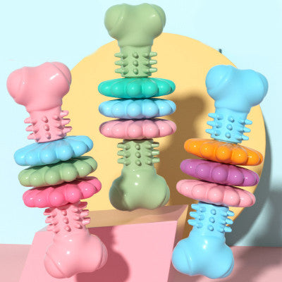 Dog Bone Chew Toy for Teeth Cleaning & Anxiety Relief