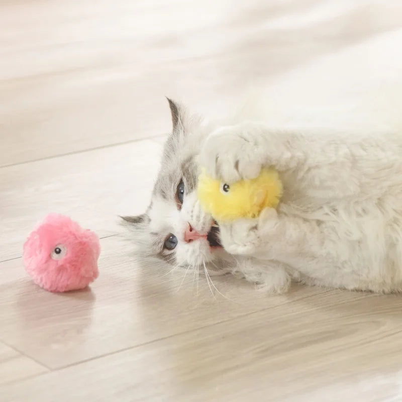 Electric Catnip Plush Ball Toy