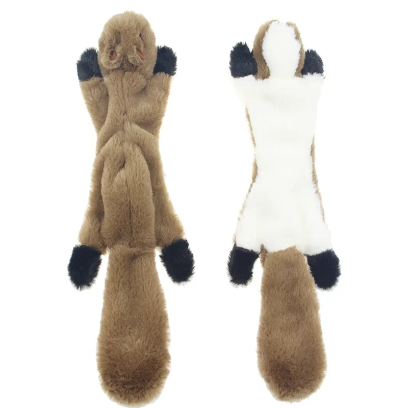 Crinkle Squeaky Plush Dog Toy