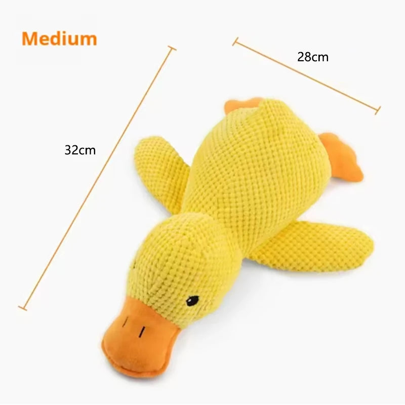 Dog Hugging Duck Plush Toy