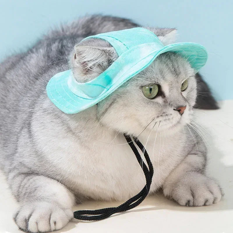 Pet Sun Hat with Ear Holes
