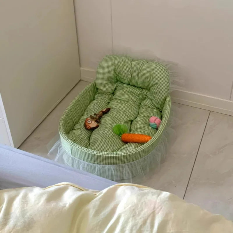 Macaroon Round Cat & Dog Bed