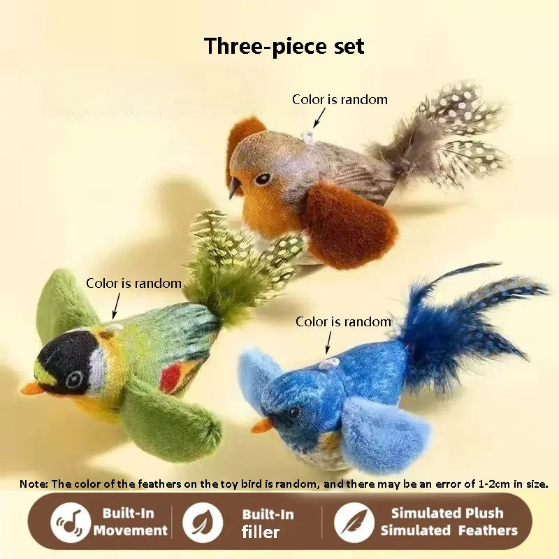 Sound Bird Elastic Rope Cat Toy