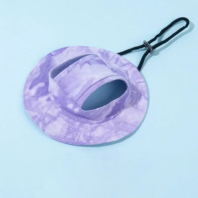 Pet Sun Hat with Ear Holes