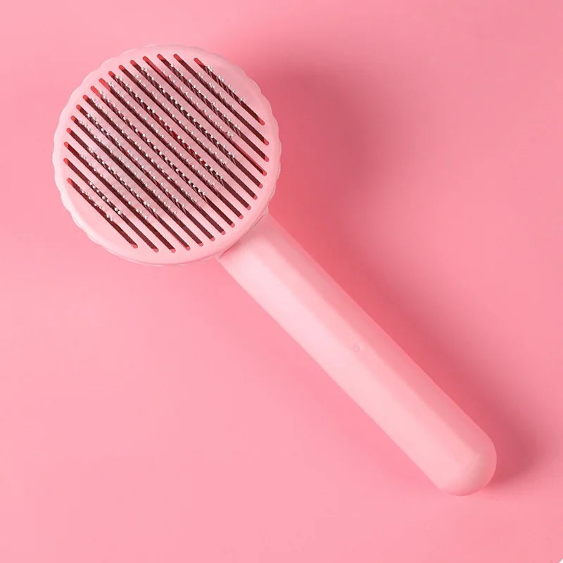 Self-Cleaning Pet Grooming Comb