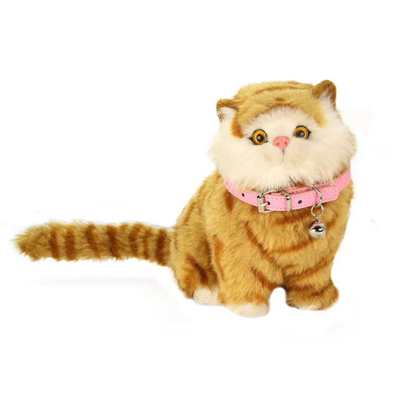 Faux Leather Cat Collar with Bell