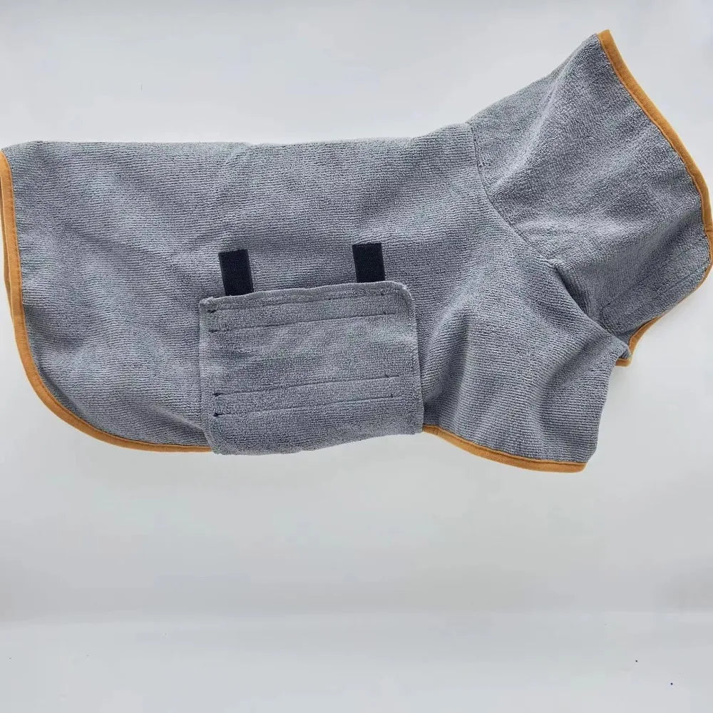 Quick-Dry Absorbent Dog Bathrobe