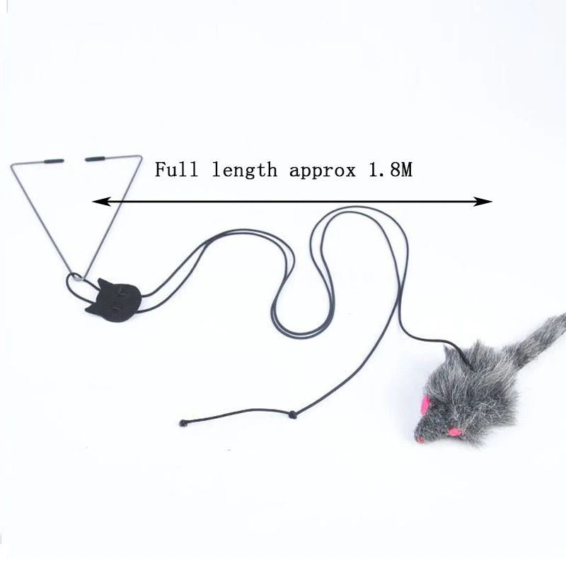 Hanging Door Mouse Cat Teaser Toy