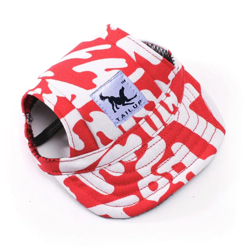 Dog Baseball Cap with Ear Holes