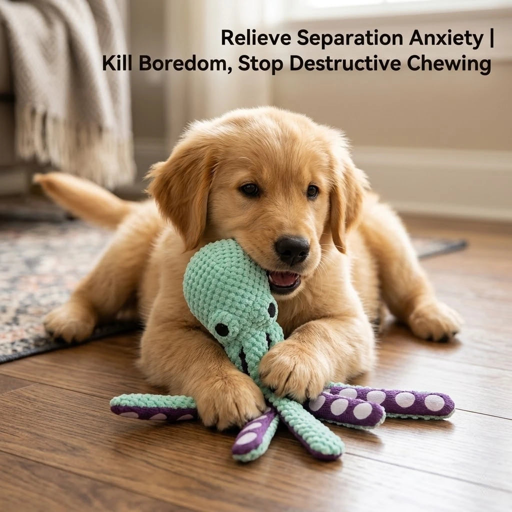 Squeaky Plush Dog Chew Toy