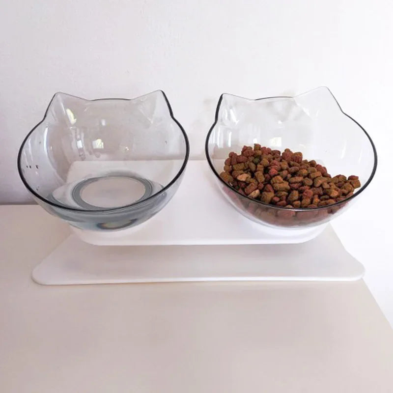 Non-Slip Elevated Double Pet Bowl