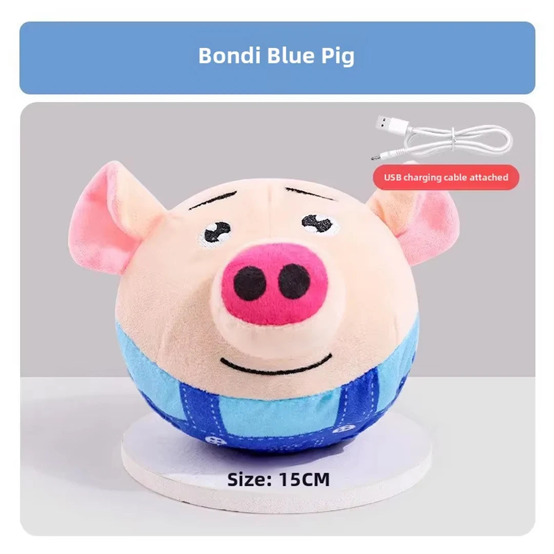 Electric Jumping Clown Dog Toy Ball