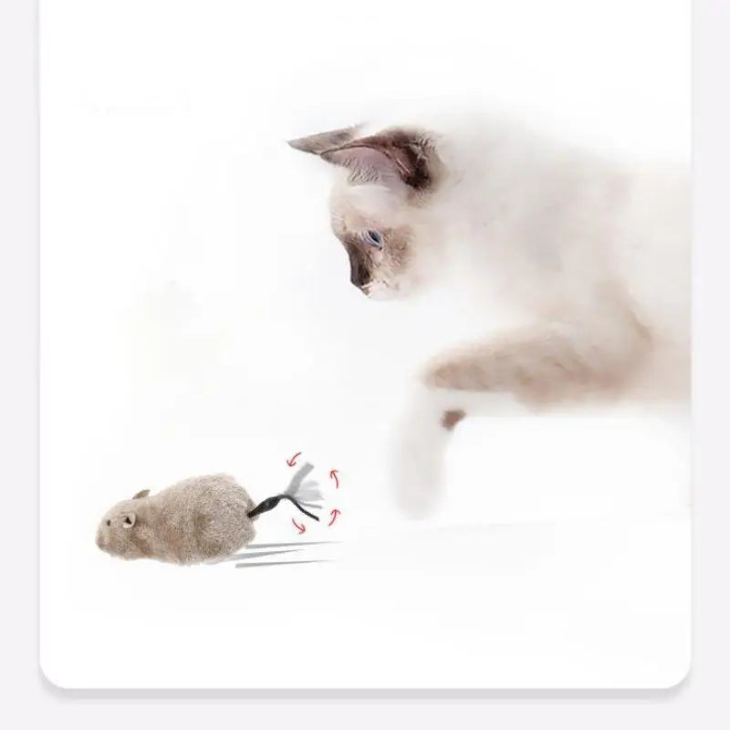Lifelike Plush Mouse Cat Toy