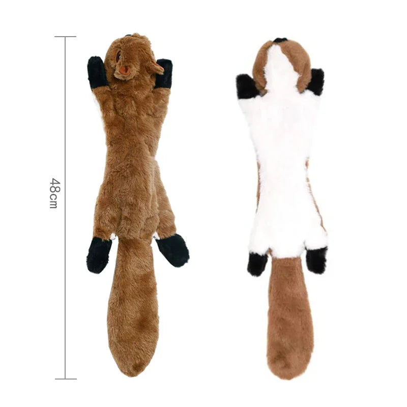 Crinkle Squeaky Plush Dog Toy