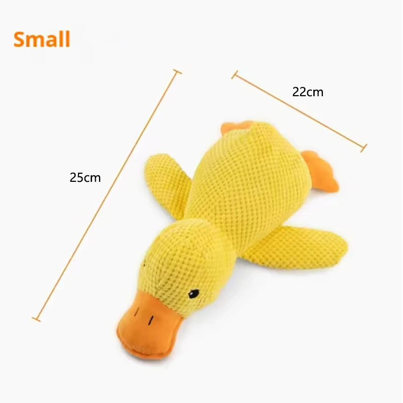 Dog Hugging Duck Plush Toy