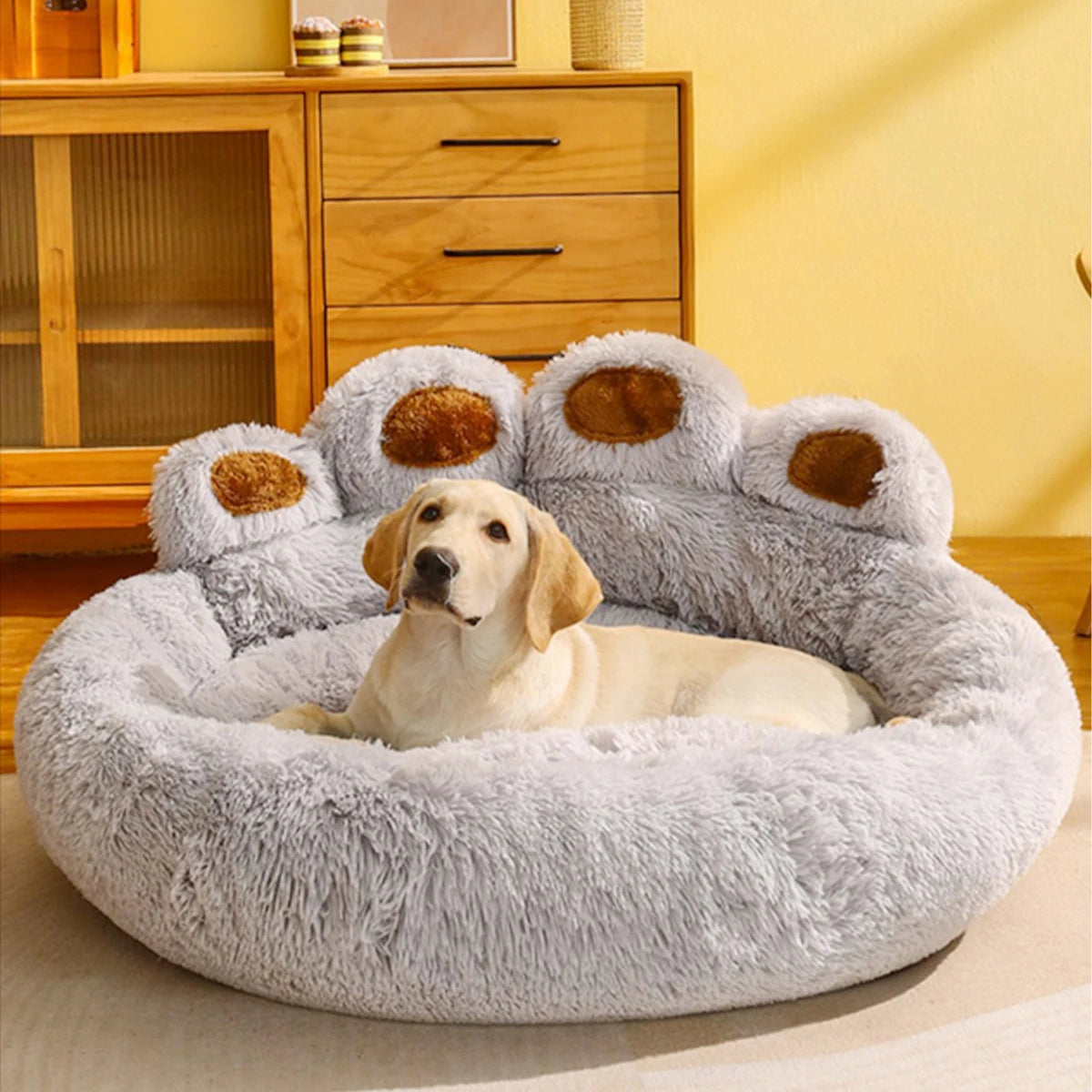Fluffy Plush Dog & Cat Sofa Bed