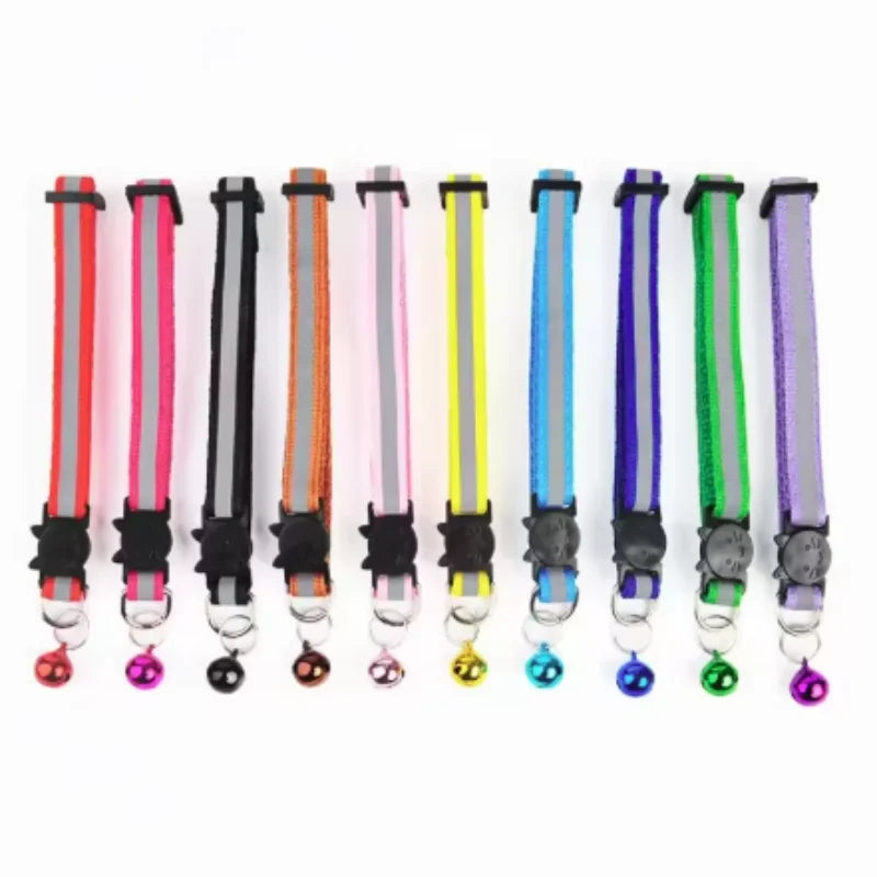 Reflective Breakaway Cat Collar with Bell