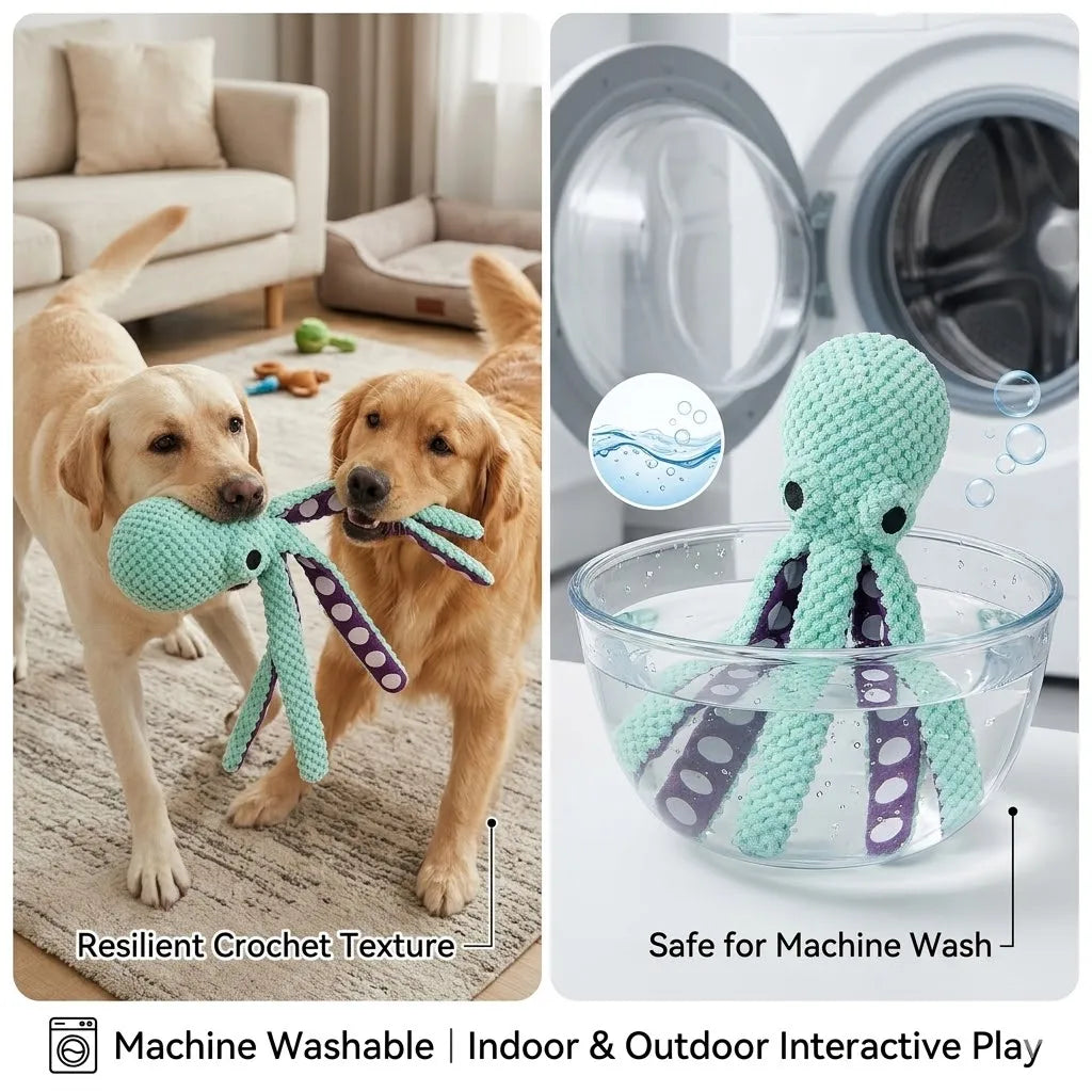 Squeaky Plush Dog Chew Toy