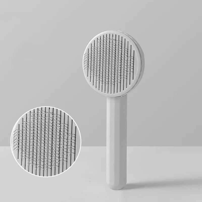 Self-Cleaning Pet Grooming Comb