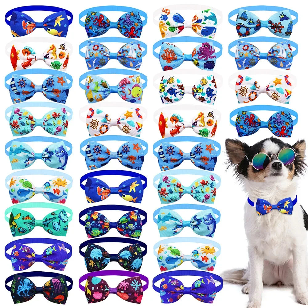 Dog Bow Tie Collar Set (20pcs)