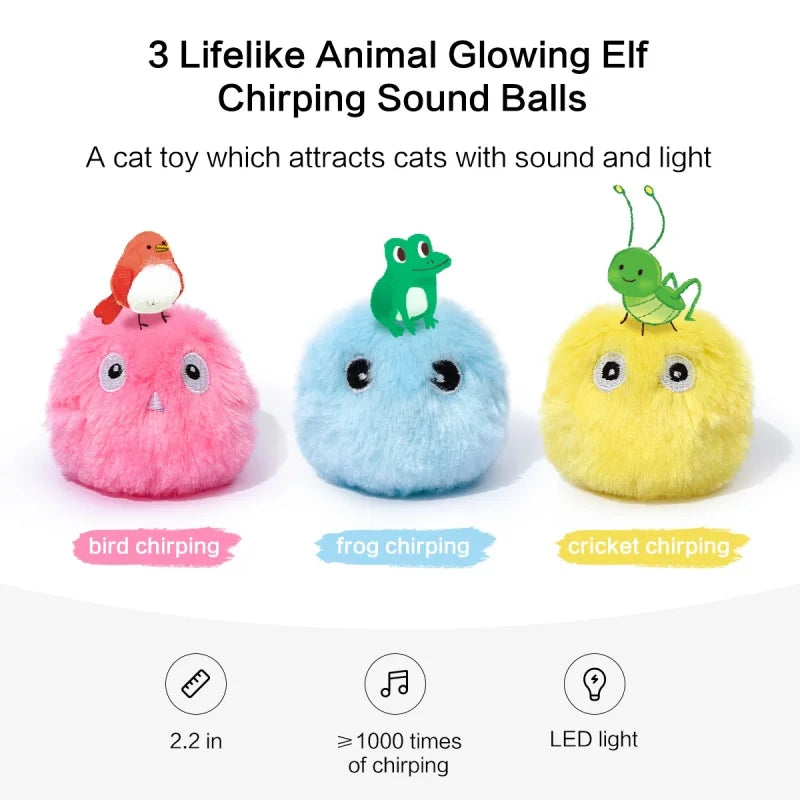 Electric Catnip Plush Ball Toy