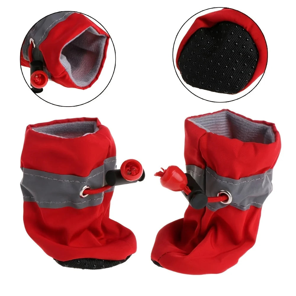 Waterproof Dog Rain Boots (4pcs)