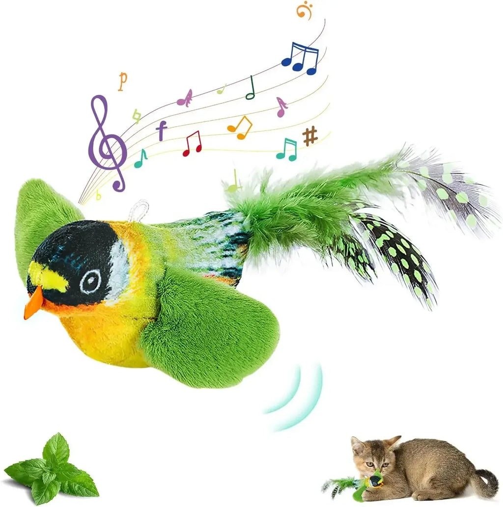 Sound Bird Elastic Rope Cat Toy