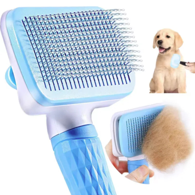 Self-Cleaning Pet Grooming Comb